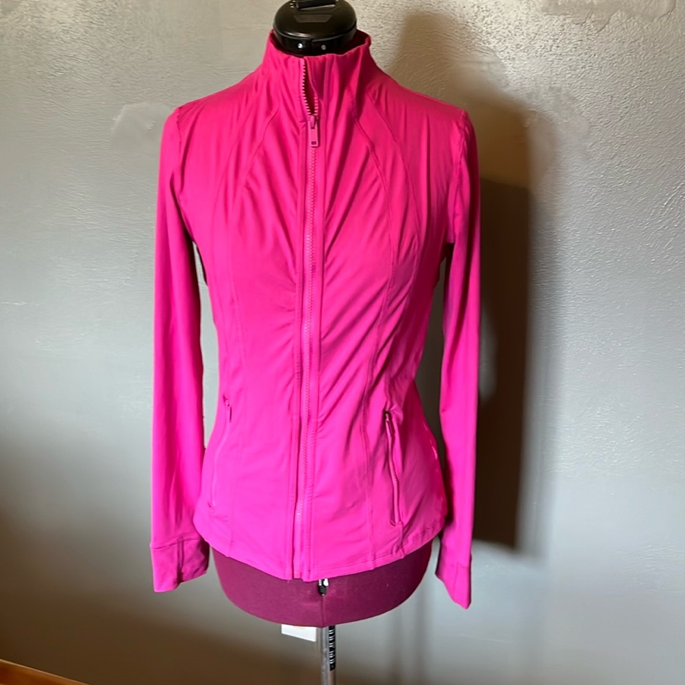 Sweatshirt Size Medium Raspberry Color. Thumb Hol… - image 1